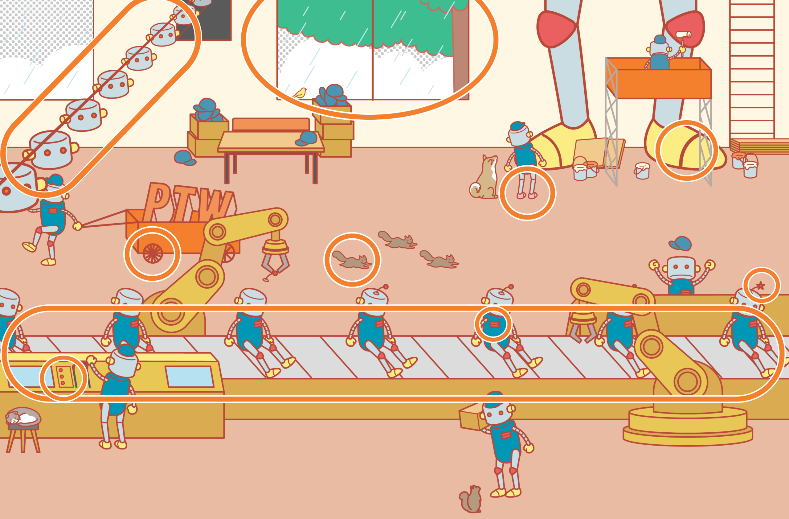 間違い探しの正解画像